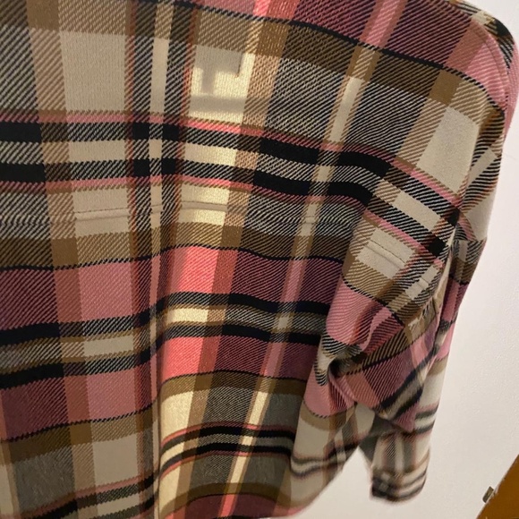 Zara women’s pink plaid overshirt Xs - Picture 8 of 8